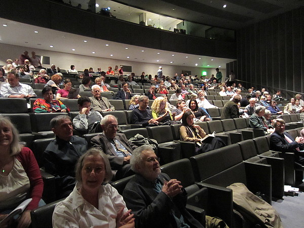 The audience in the BP lecture theatre