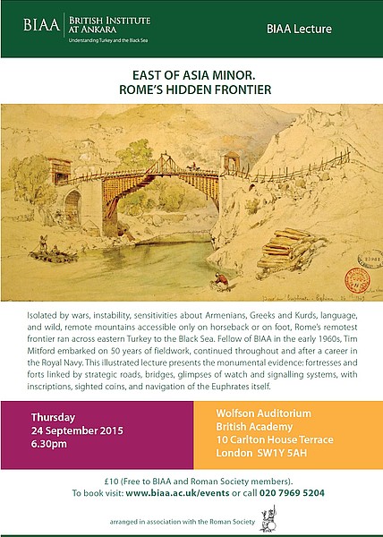 Tim Mitford: East of Asia Minor. Rome's Hidden Frontier