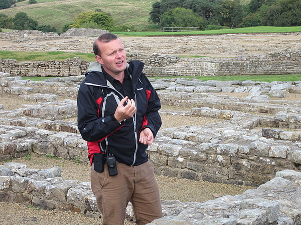 Andrew Birley leads the site visit